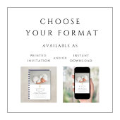 Elegant Navy Blue Religious Cross Foto Taufe Einladung