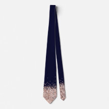 Elegant Navy Blue Rose Gold Falsch Glitter