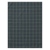 Elegant Navy Blue und Green Kariert Tischdecke (Vorderseite)