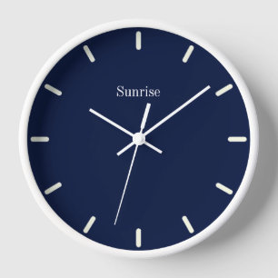 Elegant Navy Blue und White Uhr