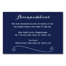 Elegant Navy Blue Wedding Cards