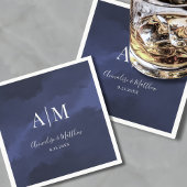 Elegant Navy Blue Wedding Serviette