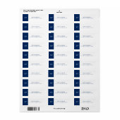Elegant Navy Blue | White Minimalistic (Vorne)
