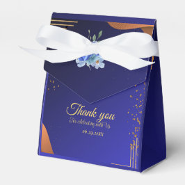 Elegant Navy & Burnt Orange | Foto Vielen Dank Geschenkschachtel