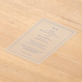 Elegant Navy Formal Invitations Acryleinladungen (Ablage )