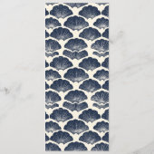 Elegant Navy Formal Menu Menükarte (Rückseite)