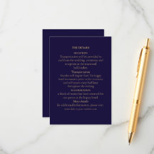 Elegant Navy & Gold Art Deco Personalisiert
