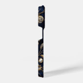 Elegant Navy Gold Floral Phone Case iPhone Hülle (Rechte Seite)