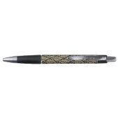 Elegant Navy Gold Leaf  Ballpoint Writing Tool Kugelschreiber (Rückseite)