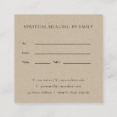 ELEGANT NAVY GOLD LOTUS FLORAL GIFT BESCHEINIGUNG QUADRATISCHE VISITENKARTE (Rückseite)