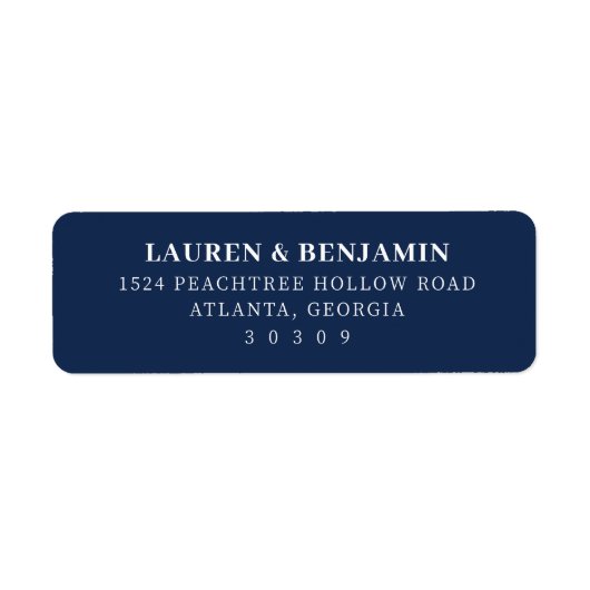 Elegant Navy Minimalist (Vorne)