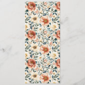 Elegant Navy Minimalist Menu Menükarte (Rückseite)