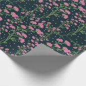 Elegant Navy Texture Geschenkpapier (Ecke)