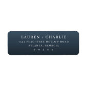 Elegant Navy Typographic (Vorne)