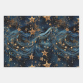 Elegant Navy Weihnachten Geschenkpapier Set (Vorderseite 2)