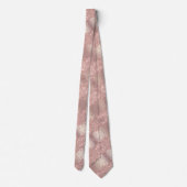 Elegant Neck Tie Rose Gold Blush Glitzer Tropfen Krawatte (Rückseite)
