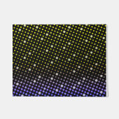 Elegant Neon Glowing polka dots glitter pattern Fußmatte (Vorderseite)