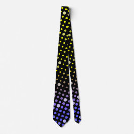 Elegant Neon Glowing polka dots glitter pattern Krawatte