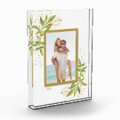 Elegant Neu verheiratete Flitterwochen Custom Fotoblock (Links)