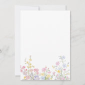 Elegant Neutral Baby in Bloom Baby Shower Einladung (Rückseite)