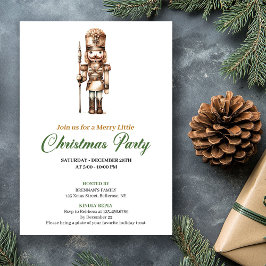 Elegant Neutral Earthy Colors Christmas Invitation Einladung