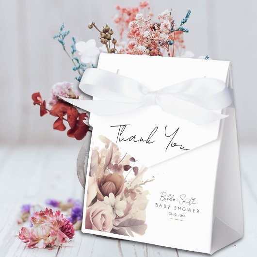 Elegant Neutral Gold Cradle Baby Shower Geschenkschachtel