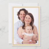 Elegant Neutral “Merry” Modern Photo Feiertagskarte (Rückseite)