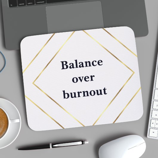 Elegant Neutral Minimalist Mousepad