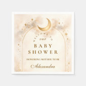 Elegant Neutral Starry Baby Shower Serviette (Vorderseite)