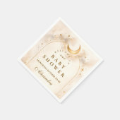 Elegant Neutral Starry Baby Shower Serviette (Ecke)