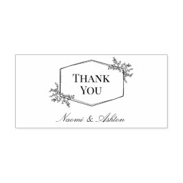 Elegant Neutral Thank You Permastempel