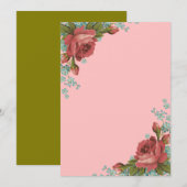 Elegant Neutral Wedding Invitation Design Einladung (Vorne/Hinten)