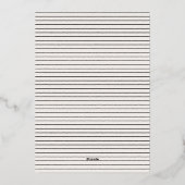 Elegant Neutral Wedding Save The Date Script Folieneinladung (Rückseite)