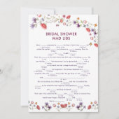 Elegant New Chapter Begins Bridal Shower Mad Libs (Vorderseite)