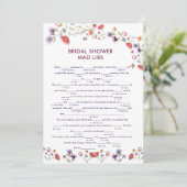 Elegant New Chapter Begins Bridal Shower Mad Libs (Stehend Vorderseite)