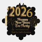 Elegant New Year Eve Paper Ornament (Vorderseite)
