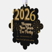 Elegant New Year Eve Paper Ornament (Linke Ecke)