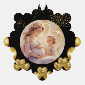 Elegant New Year Eve Paper Ornament Karte (Rückseite)