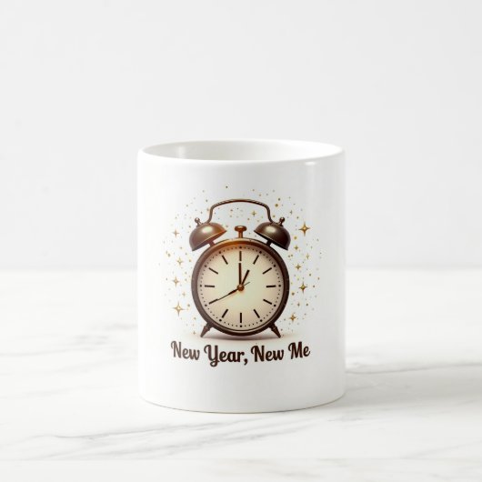 Elegant New Year New Me Mug Kaffeetasse (Mittel)