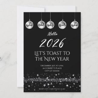 Elegant New Year’s Eve Party Invitation Einladung