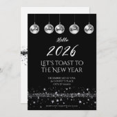 Elegant New Year’s Eve Party Invitation Einladung (Vorne/Hinten)