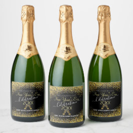 Elegant New Year’s Eve  with Champagne Schaumweinetikett