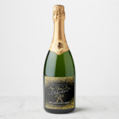 Elegant New Year’s Eve  with Champagne Schaumweinetikett (Vorderseite)