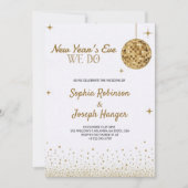  Elegant New Year's Eve wedding invitation  Einladung (Vorderseite)