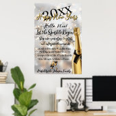 Elegant New Year's Eve Welcome Poster (Heimbüro)