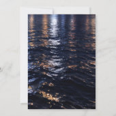 Elegant New York City Lights Waterfront  Einladung (Rückseite)