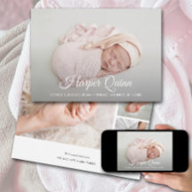 Elegant Newborn Foto Collage Birth