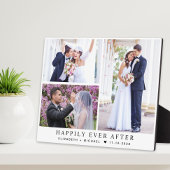 Elegant Newlyweds 3 Foto Collage Wedding Fotoplatte