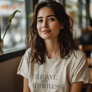 Elegant, nicht mühelose stille Luxus-Motivation Tri-Blend Shirt