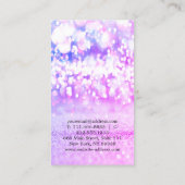 Elegant Niedlich Elegant Bokeh Diamonds Yoga Visitenkarte (Rückseite)